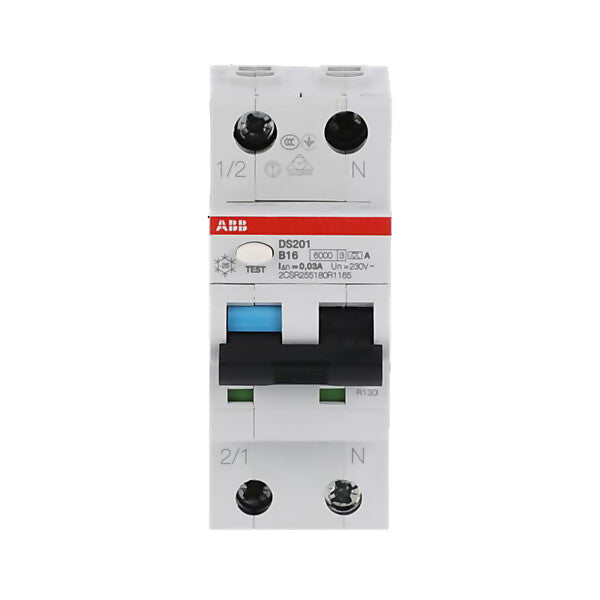 ABB FI/LS-Schalter 6kA, 1p+N DS201A-B16/0,03